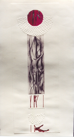 ldquoUNUTAR GRANICA OVOG SVIJETArdquo ndash 2005. kombinovana tehnika dimenzija 71 x 33 cm